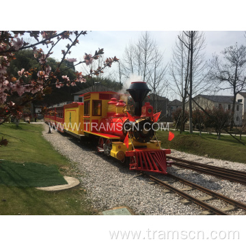 Ancient steam engine locomotive for scenic spots